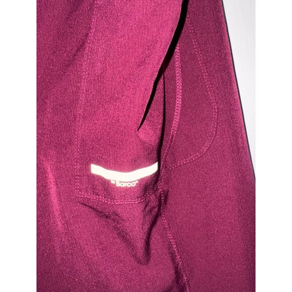 Skechers Barco Unisex Burgundy Scrub Pants 2XL Polyester/Spandex - Picture 4 of 8